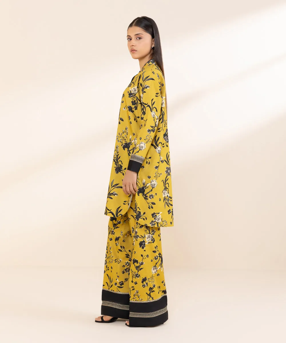 2 Piece - Printed Cotton Viscose Suit