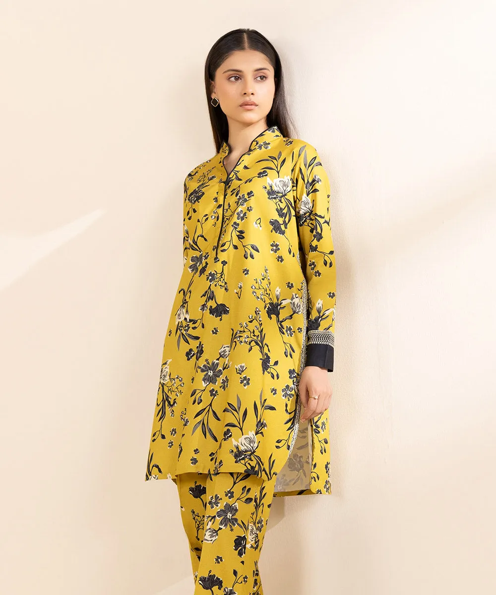 2 Piece - Printed Cotton Viscose Suit