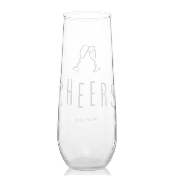 8 Oz. Stemless Champagne Glass Libbey Customized with your Brand or Logo