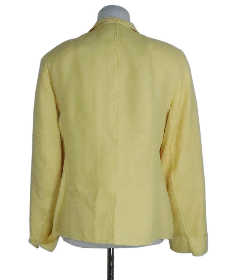 Akris Yellow Linen Blazer sz 12