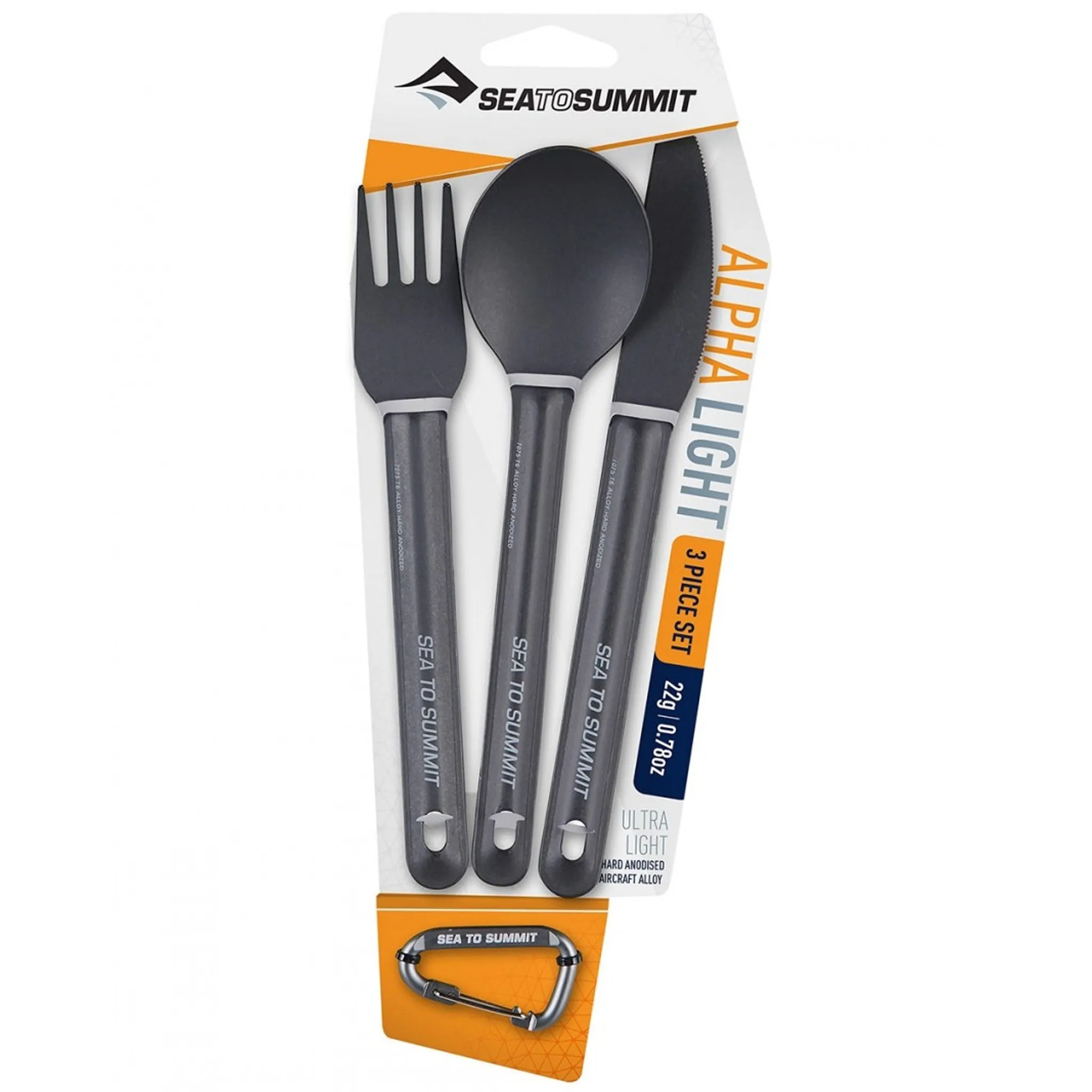 Alpha Light 3 Piece Cutlery Set