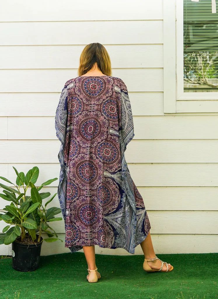 Blue Mandala Kaftan