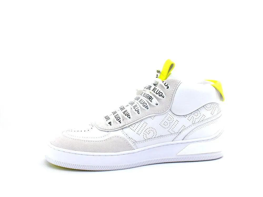 BLUGIRL Blumarine Wow 02 Sneaker Pelle White Yellow 6A2511PX246