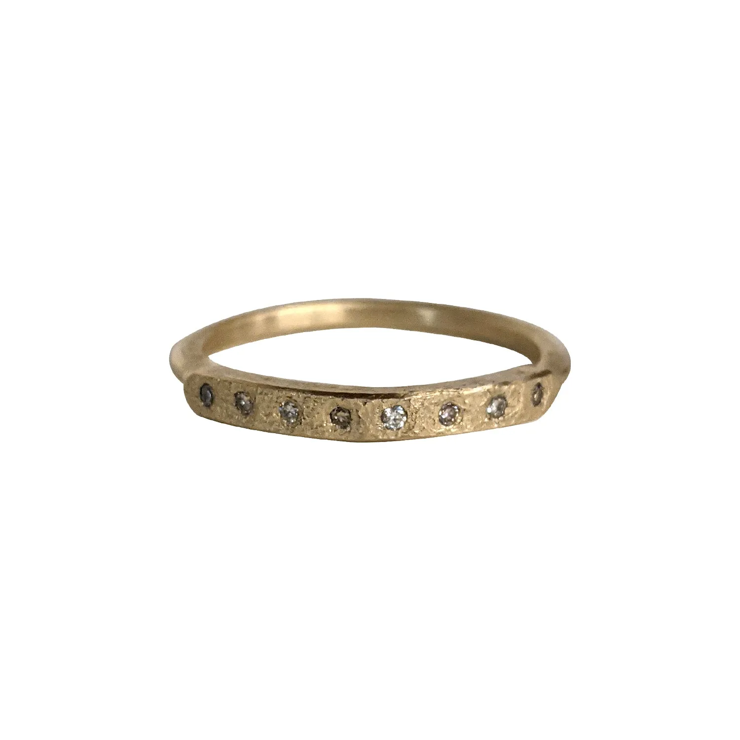 Chrissy Stack Ring in Yellow Gold by Sasha Walsh