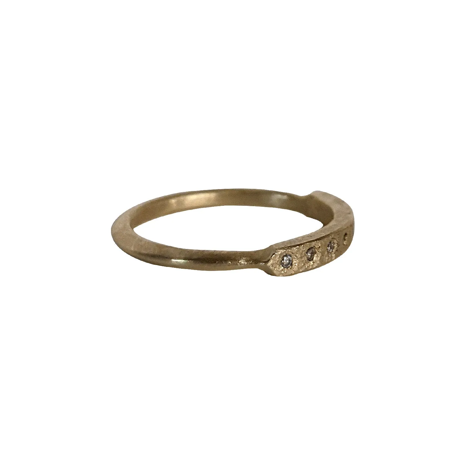 Chrissy Stack Ring in Yellow Gold by Sasha Walsh