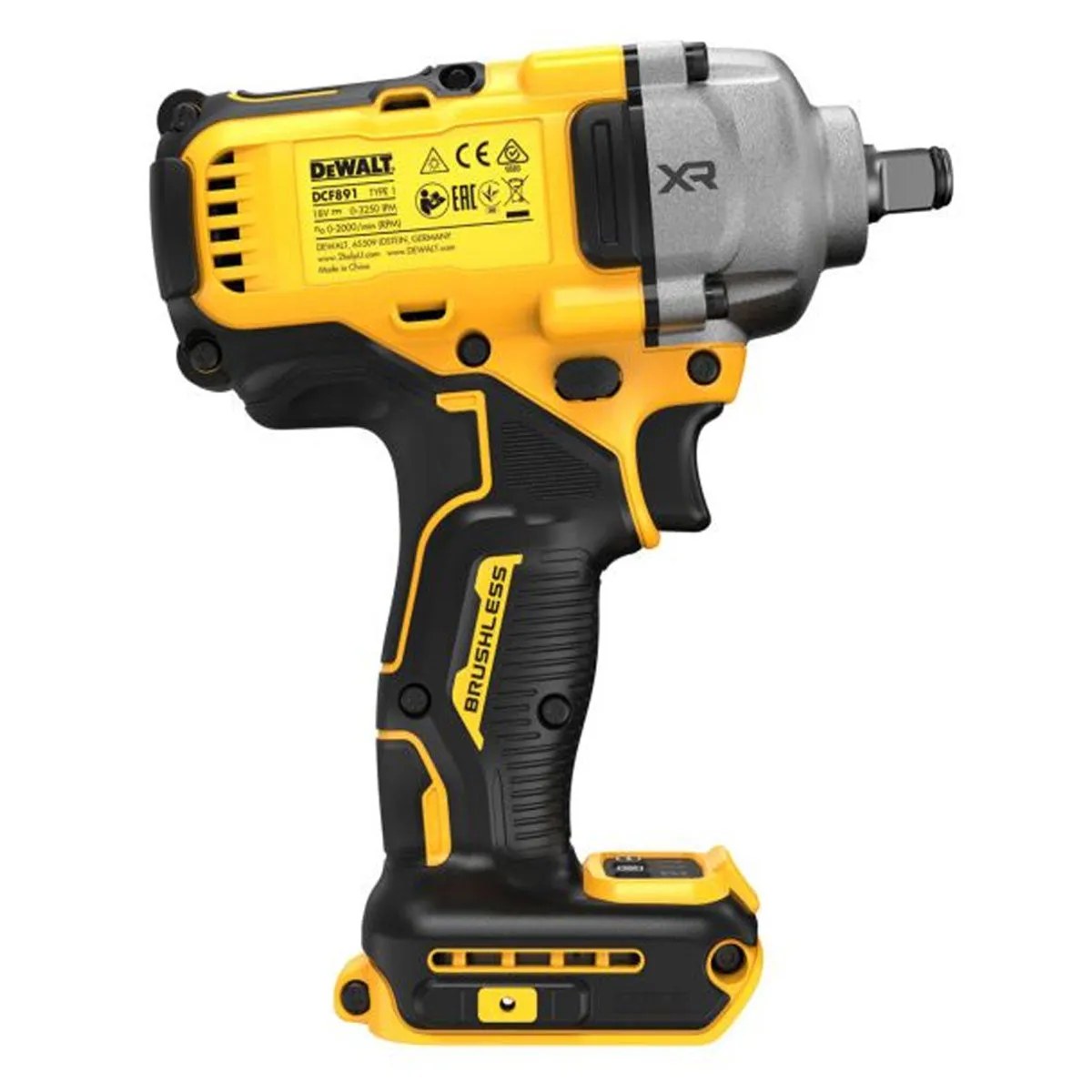 Dewalt DCF891N 18V XR Brushless 1/2" Hog Ring Impact Wrench Body Only