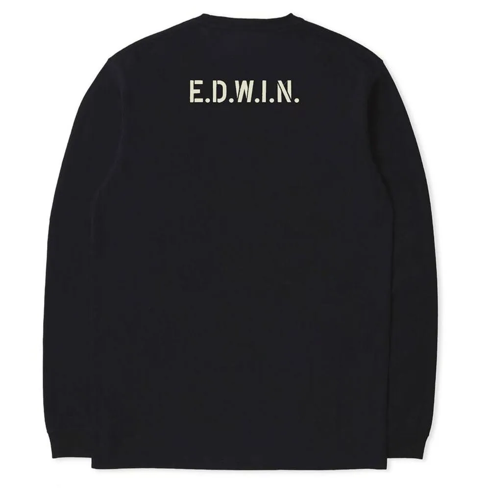 Edwin I.D.C.W.F Long Sleeve T-Shirt - Black