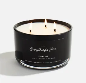 Everything’s Fine :: Fireside 3 wick 22oz