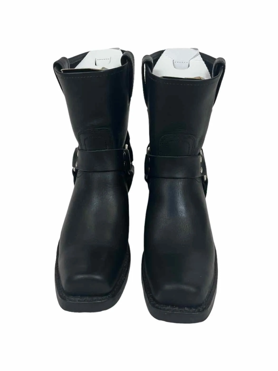 FRYE BLK/SIL HARNESS 8R Women Size 10 Boots