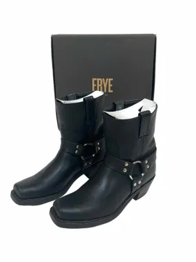 FRYE BLK/SIL HARNESS 8R Women Size 10 Boots