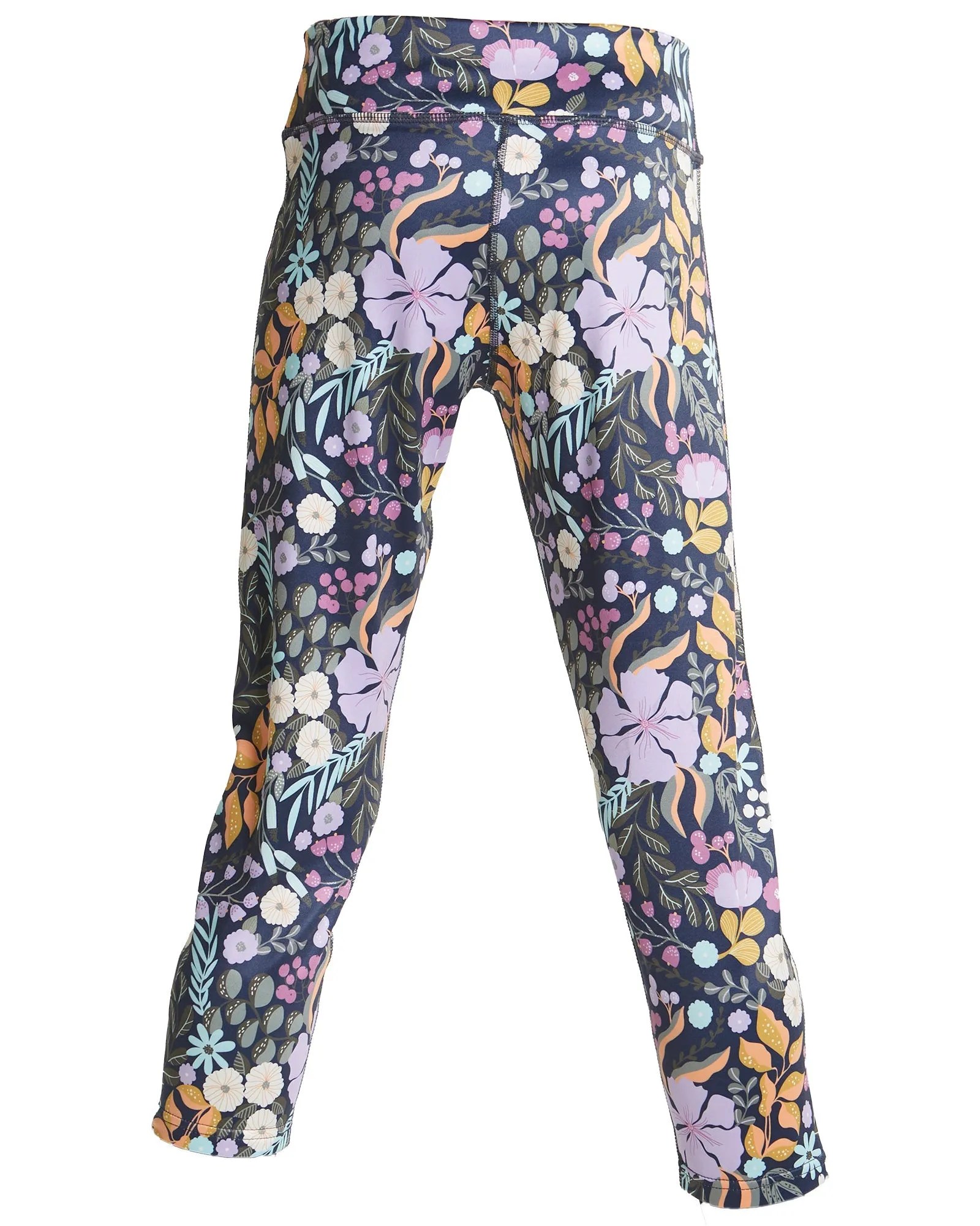 GIRLS FREYA 7/8 PANT - MULBERRY FLORAL