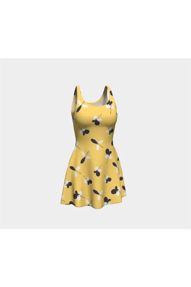 Golden Meadow Flare Dress