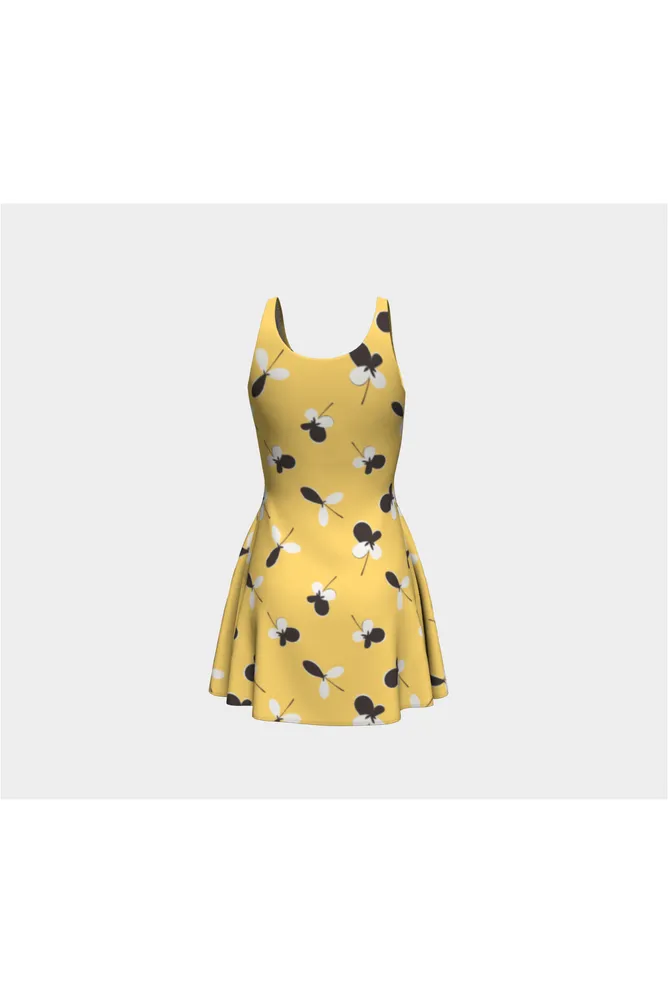 Golden Meadow Flare Dress