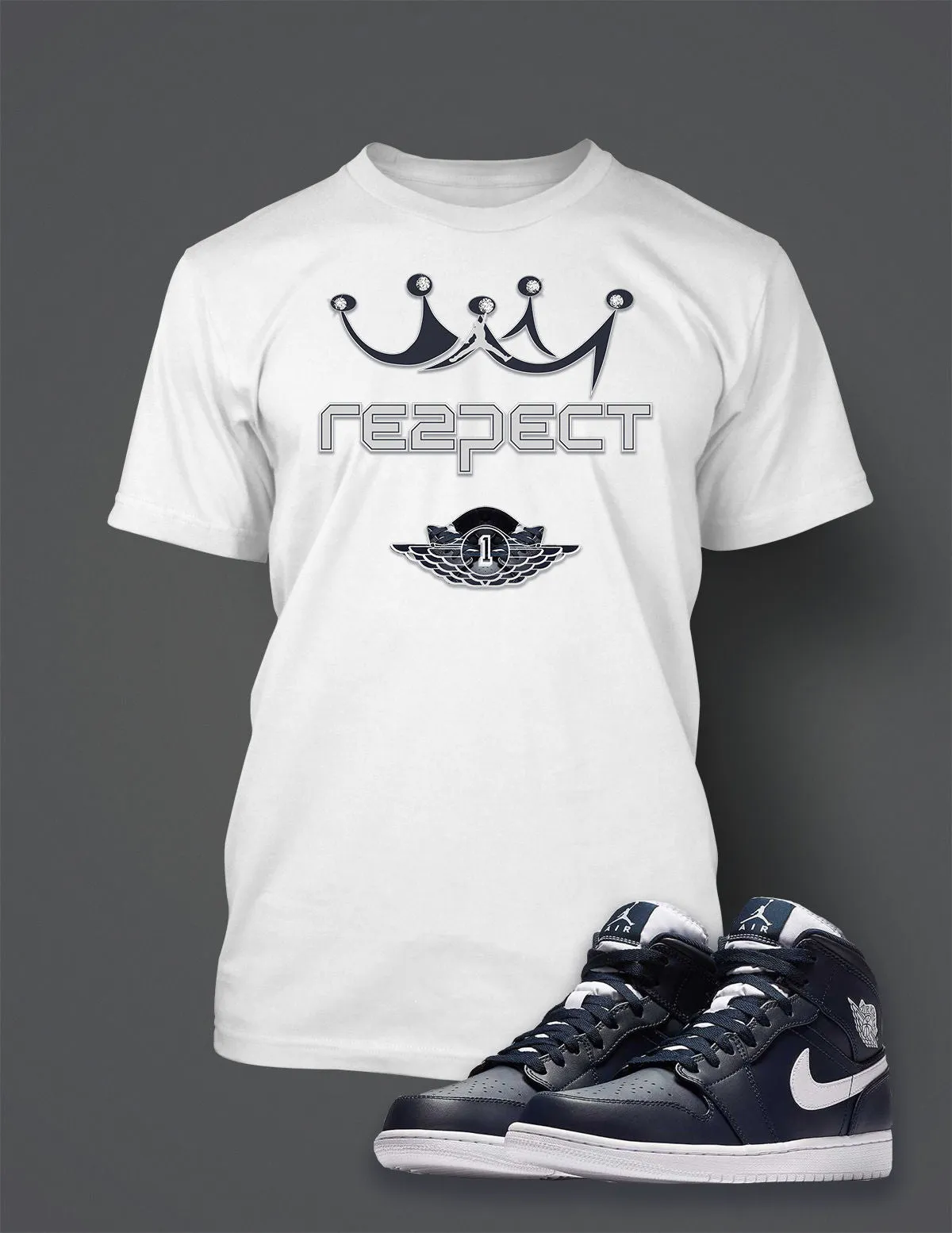 Graphic Respect T Shirt To Match Retro Air Jordan 1 High Jeter Shoe