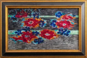 Kayo Lennar 'Floral Composition' Oil on Canvas