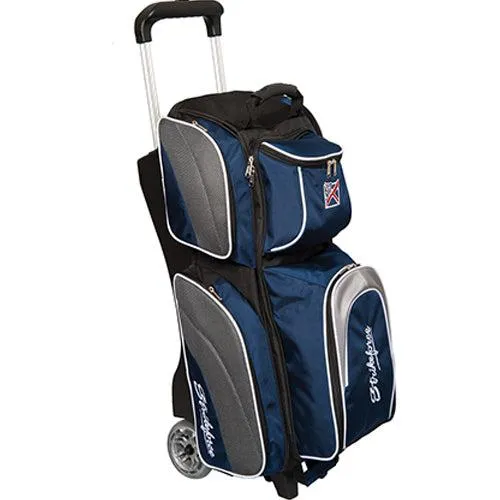 KR Strikeforce Apex Triple Roller Navy Bowling Bag