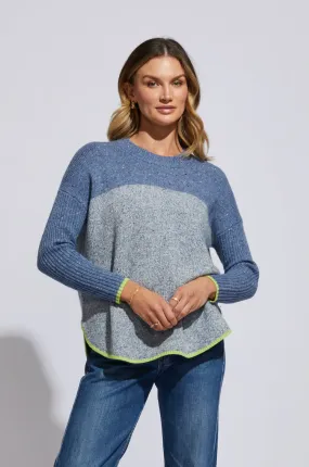 LD & Co - Donegal Feature Jumper - Denim