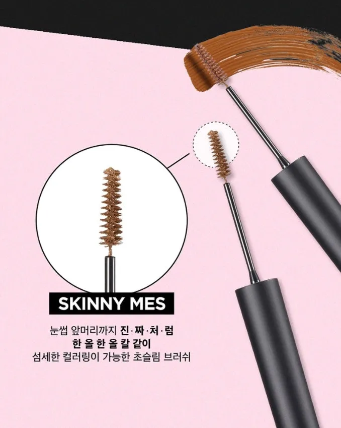 lilybyred Skinny Mes Brow Mascara 3.5g Medium Brown Eye Makeup Beauty