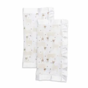 Lulujo Cotton Security Blankets - Modern Llama 2pk