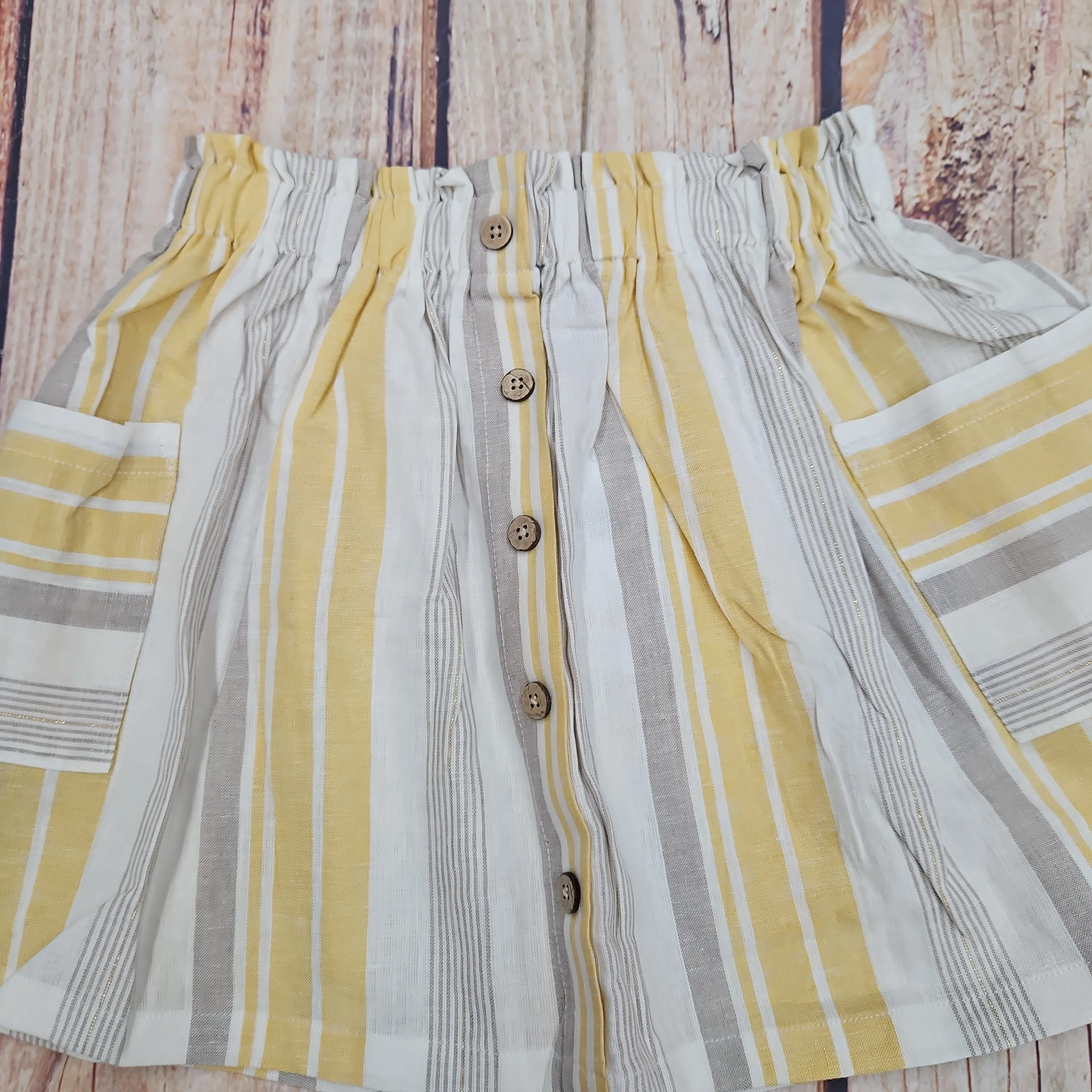 MAYORAL YELLOW STRIPE SKIRT