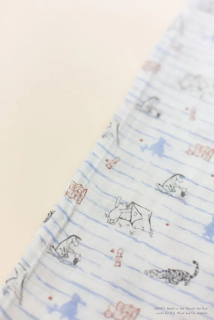 Organic Cotton Swaddle - Camping with Pooh