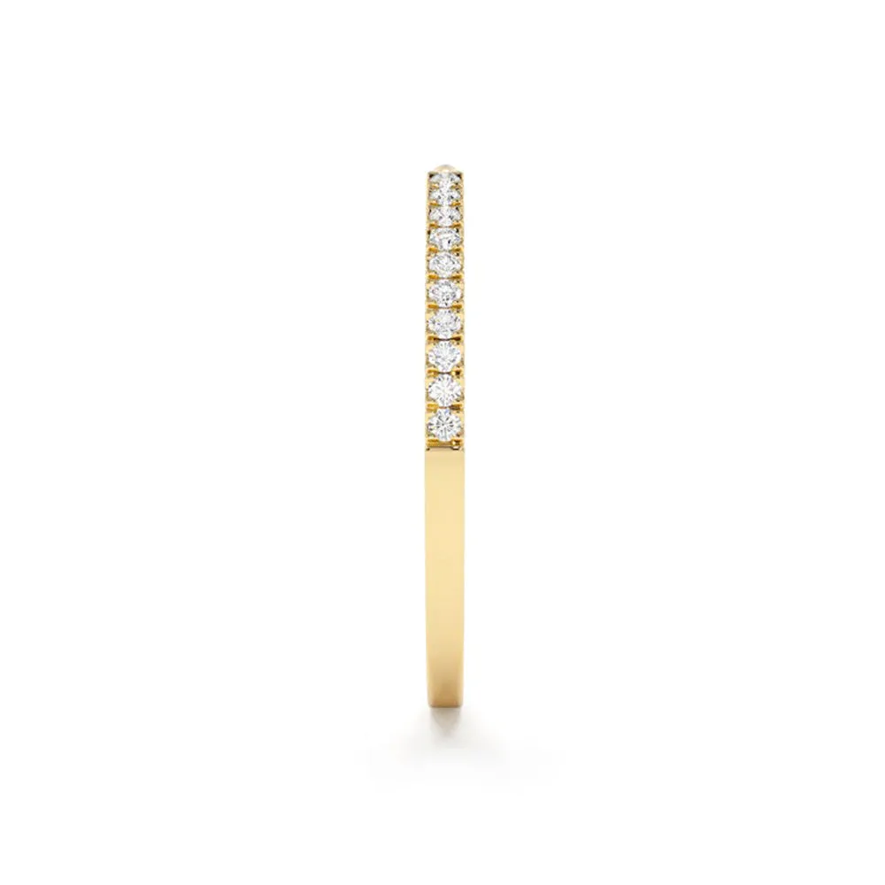 Pavé Diamonds Claw Stacking Open Ring