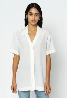 Silk Camp Shirt / Parchment