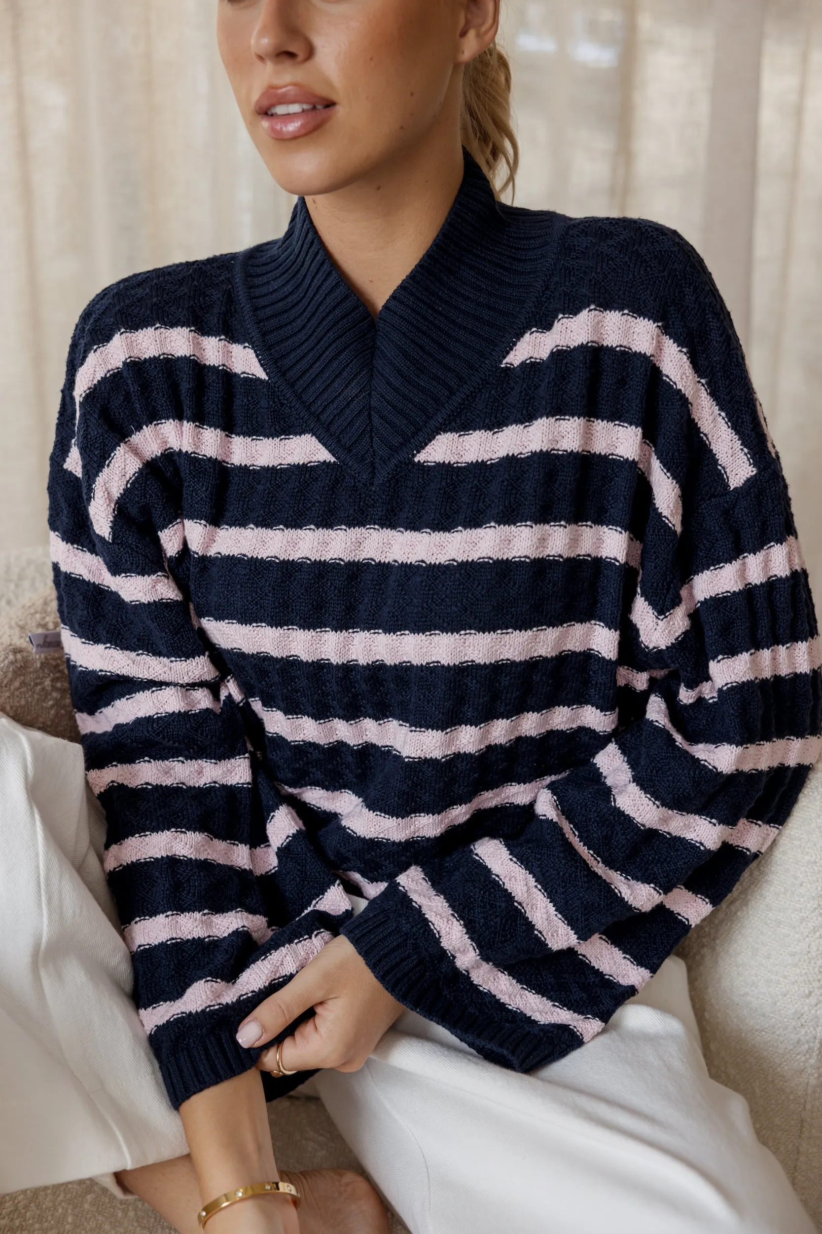 SONNY Navy Stripe