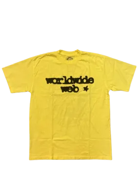 Sp5der Worldwide Web Tee Yellow