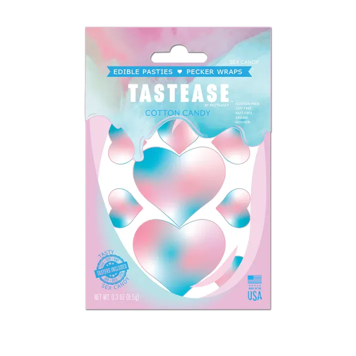 Tastease: Edible Pasties & Pecker Wraps in Cotton Candy