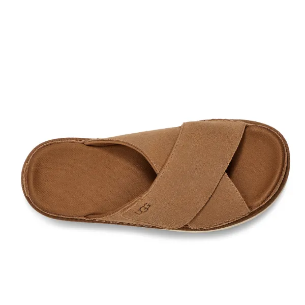 UGG Women's Goldenstar Cross Slide Chestnut