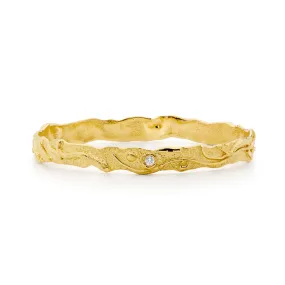 Yellow Gold Diamond Bangle