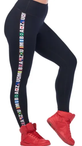 Zumba Dance League High Waisted Ankle Leggings